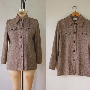 vintage 1970s shirt jacket | lightweight  jacket